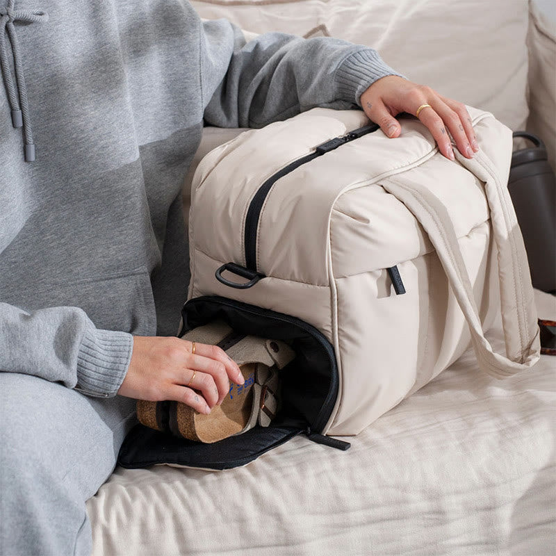 Reisetasche für Damen, große Kapazität, Aufbewahrungstasche aus Polyester