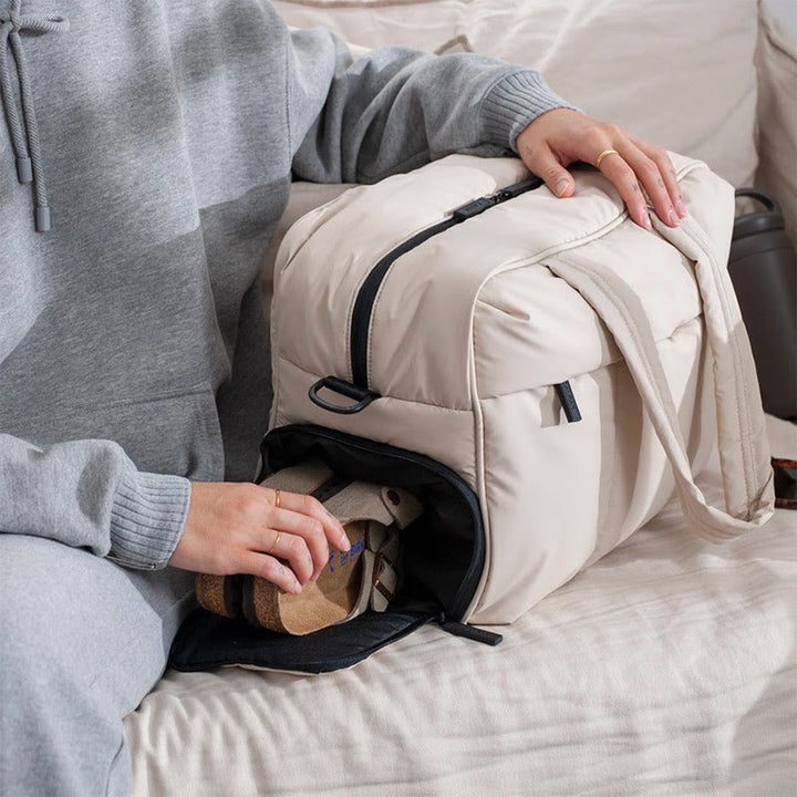 Reisetasche für Damen, große Kapazität, Aufbewahrungstasche aus Polyester
