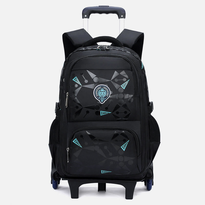 Rolling Wheels Rucksack Multifunktionale Reise-Büchertasche für Teenager Studenten