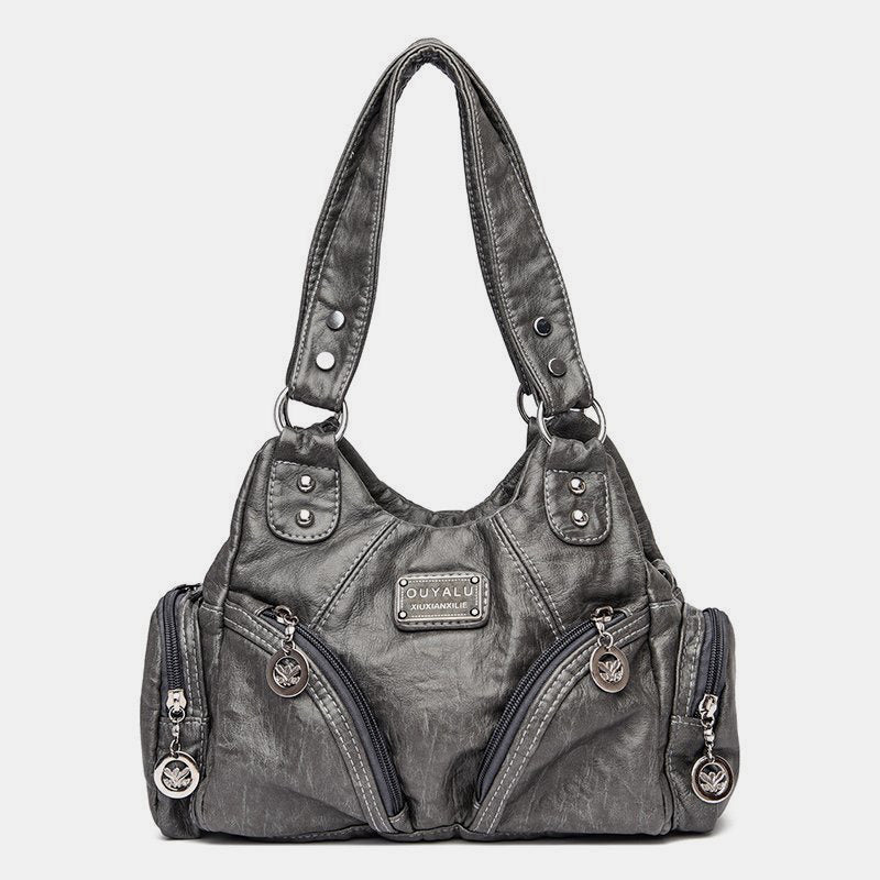 Vintage Echtleder Elegante Multifunktionale Handtasche