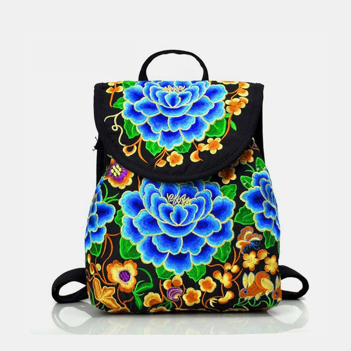 Reiserucksack mit ethnischer Vintage-Stickerei