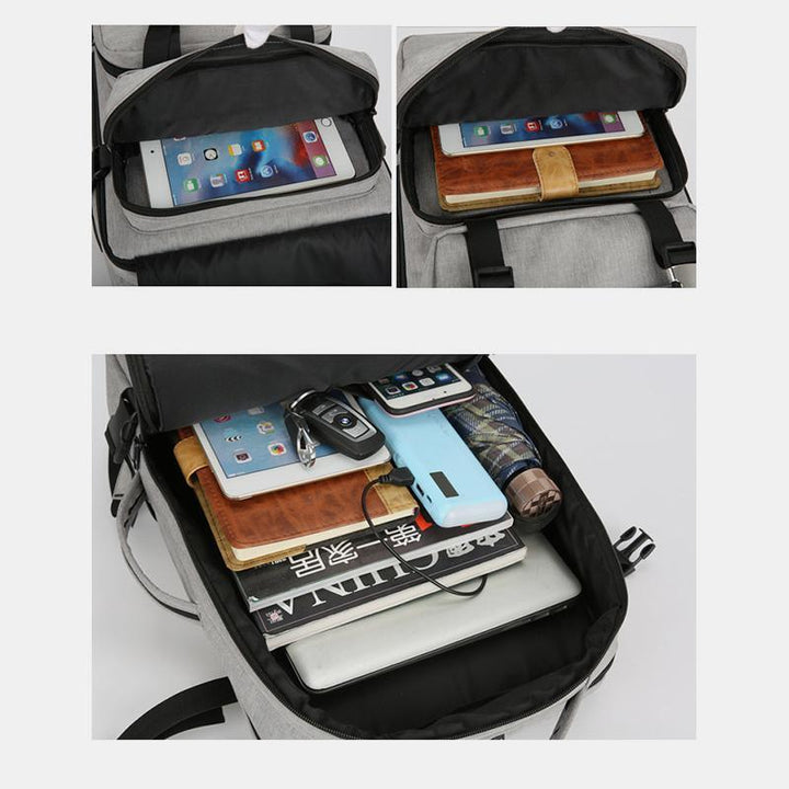 Wasserabweisender und diebstahlsicherer Reiserucksack
