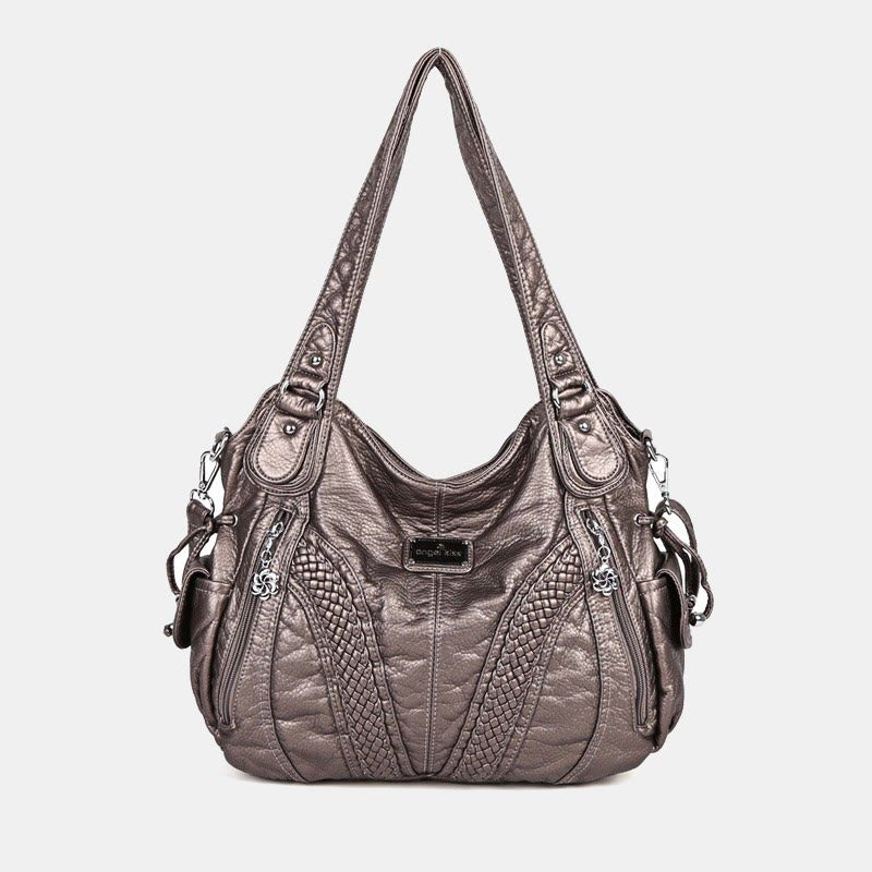 Einfarbige Hobo-Tasche für Damen