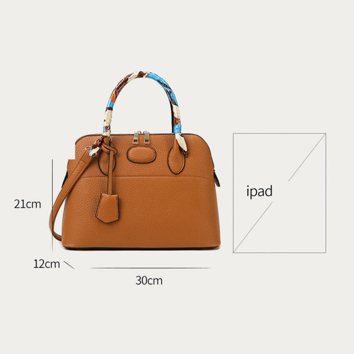 Top-Griff-Tasche für Frauen Vintage dünner Seidenschalgriff