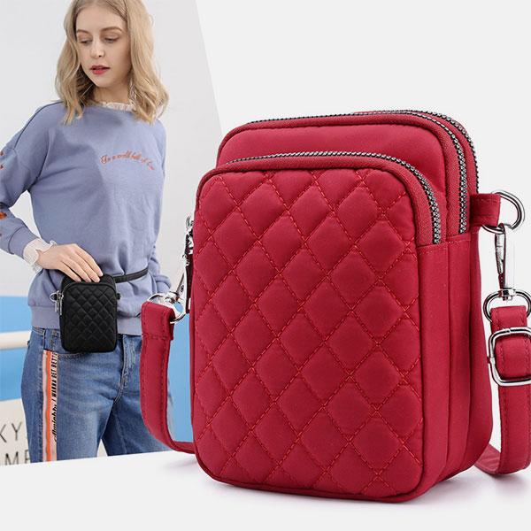 Umhängetasche mit großem Fassungsvermögen und mehreren Taschen