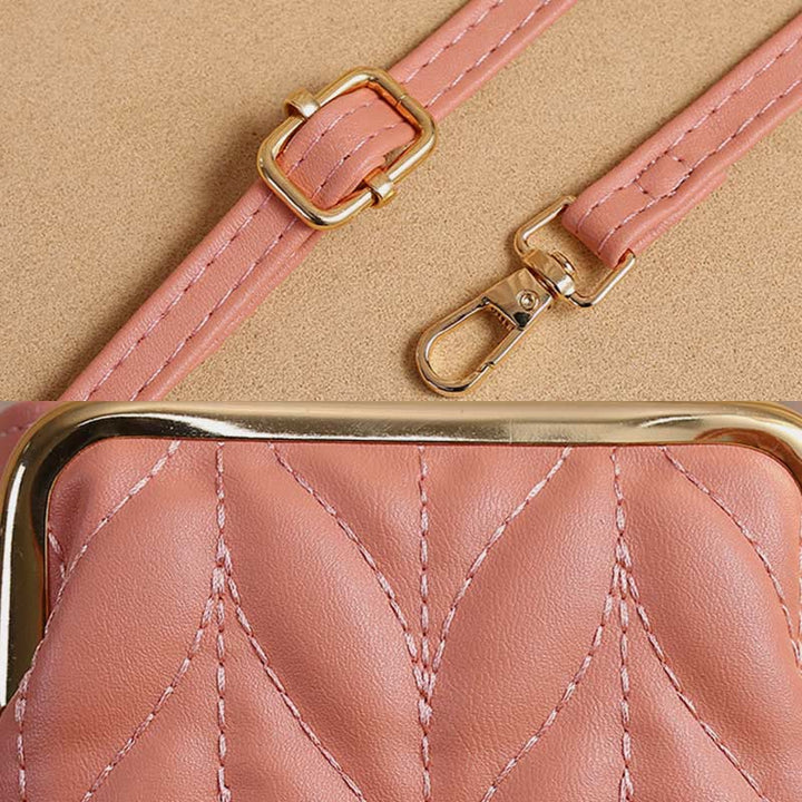Leder-Handytasche für Damen, große Kapazität, Umhängetasche, Münzgeldbörse