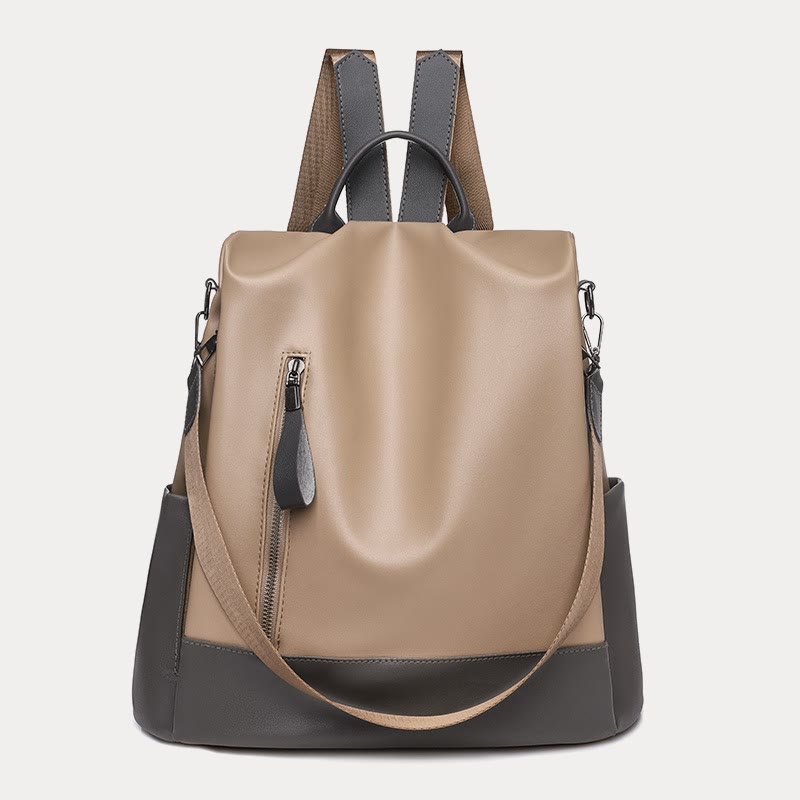 Damen Leder Rucksack Handtasche Cabrio Schultertasche Anti Diebstahl Reise Daypack