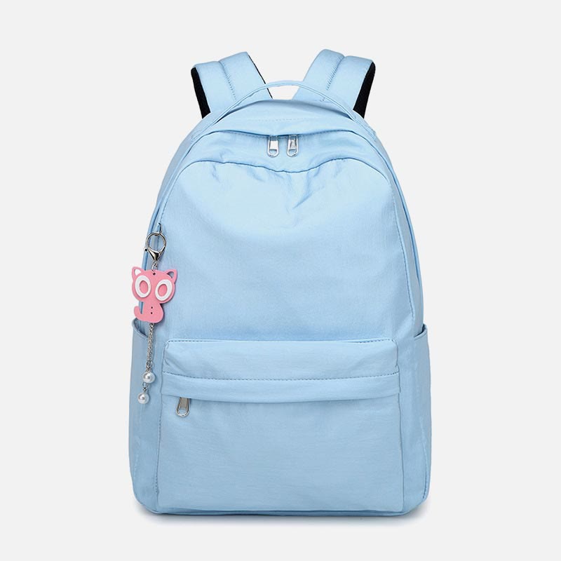Rucksack für Damen, Campus, einfarbig, für Studenten, große Kapazität