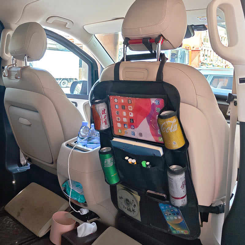 Auto-Organizer für die tägliche Aufbewahrung von Spielzeug im Autositzrücken