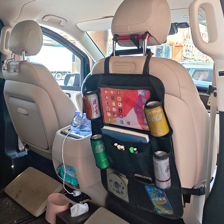 Auto-Organizer für die tägliche Aufbewahrung von Spielzeug im Autositzrücken