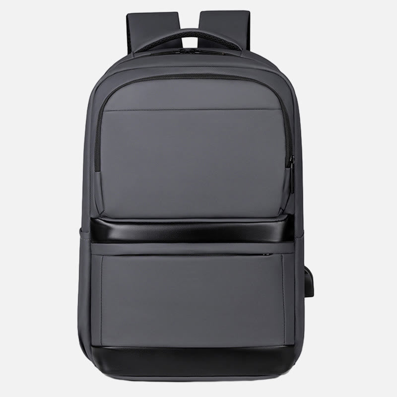 Sanfter Rucksack für Männer mit USB-Ladefunktion, große Business-Laptoptasche