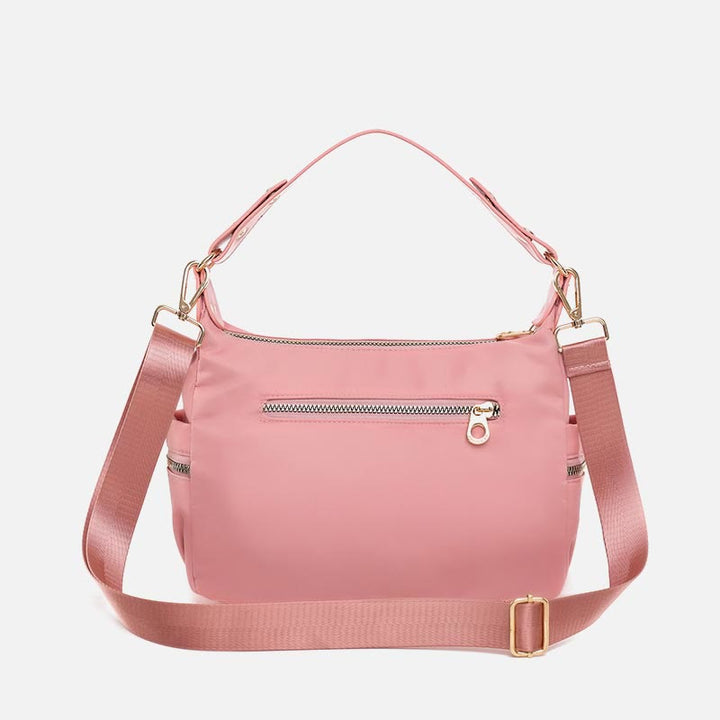 Umhängetasche für Damen, Rosa, leicht, mehrere Taschen, lässige Einkaufshandtasche