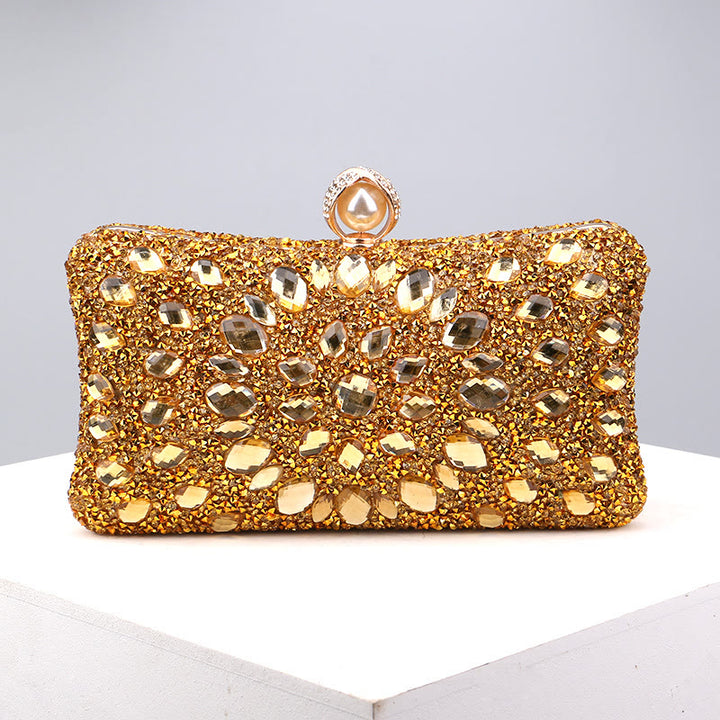 Mit Diamanten besetzte Dinner-Tasche für Party, modische Bankett-Abendtasche