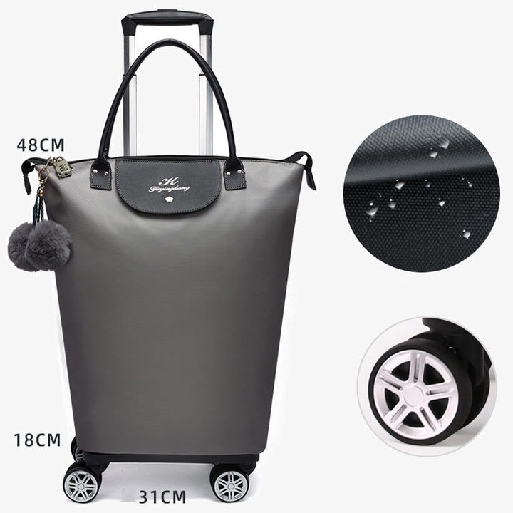 Multifunktionaler tragbarer Trolley für Frauen Abnehmbare Tragetasche mit Klapprad