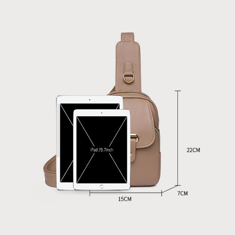 Schultertasche für Damen, einfache Brusttasche für Outdoor-Sportarten, Radfahren