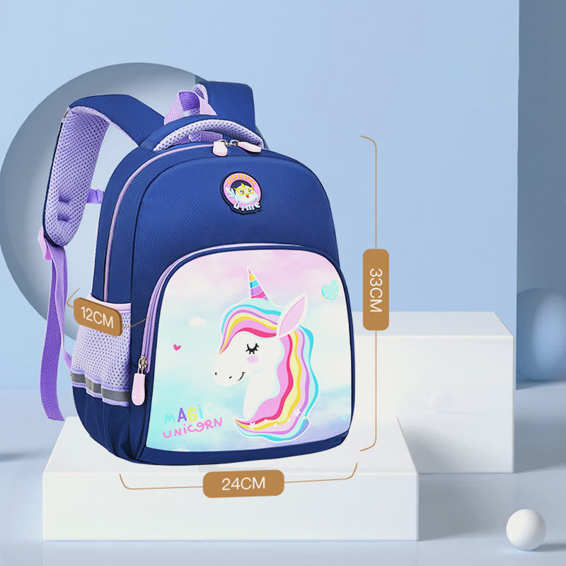 Rucksack für Kinder mit Cartoon-Charakter-Druck, leichter Oxford-Schulrucksack