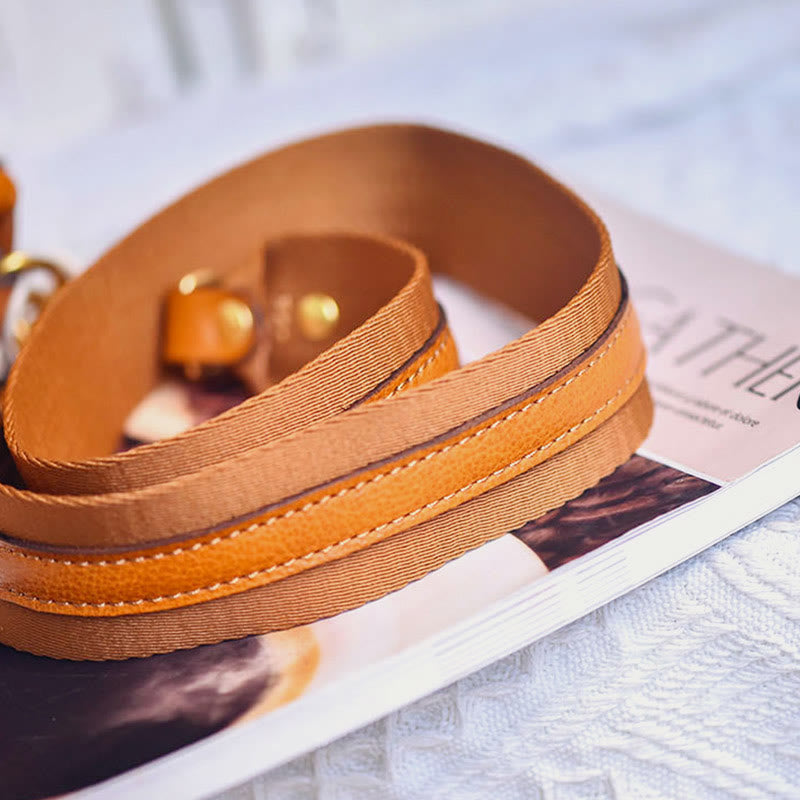 Umhängetasche für Damen, breiter Riemen, Retro-Tasche mit großem Fassungsvermögen