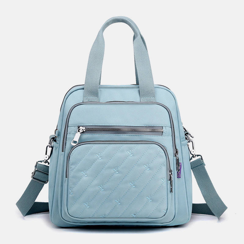 Multifunktionale leichte Prägung Elegante Handtasche Umhängetasche Rucksack