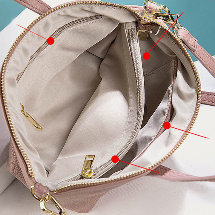 Kleine Hobo-Handtasche aus weichem Leder, modische Umhängetasche