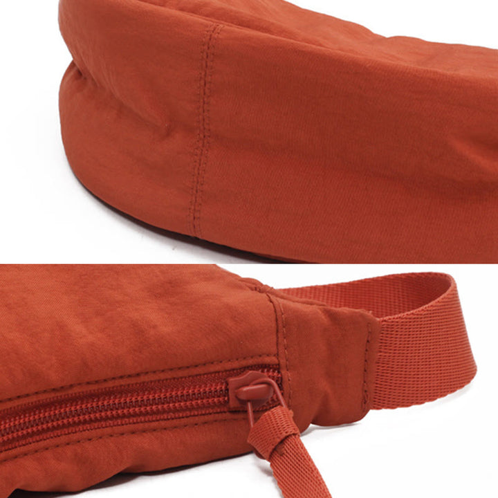Umhängetasche für Damen aus Nylon im Knödel-Stil, Einkaufs-Schultertasche