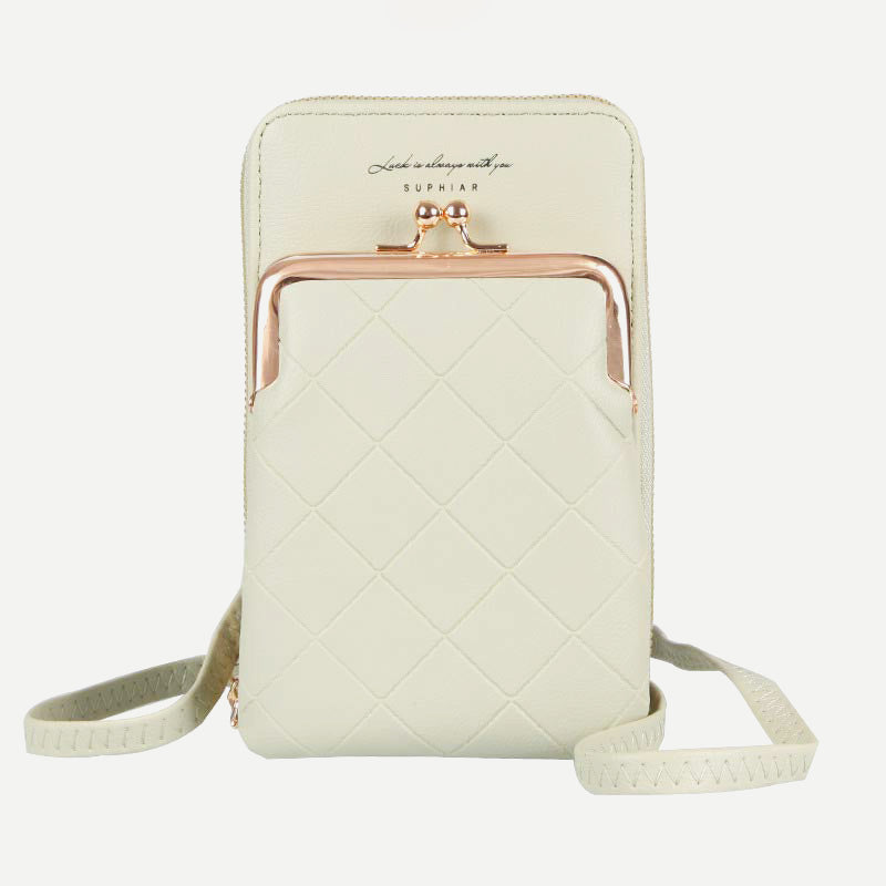 Kleine Crossbody-Handy-Geldbörse für Damen, leichte Mini-Umhängetasche