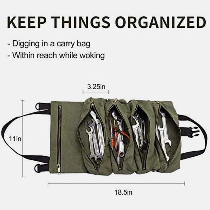 Wasserdichte Mehrzweck-Rolltasche mit Reißverschluss für Werkzeuge