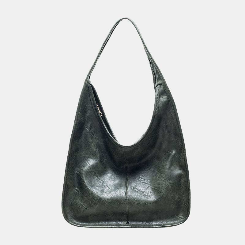 Hobo-Geldbörse, Handtasche für Damen, weiches Leder, Schultertasche mit Griff oben