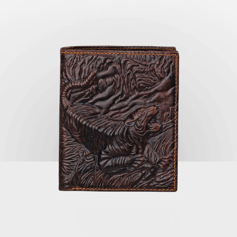 Echtes Leder Krokodil Gravur Brieftasche Retro Bifold Brieftasche
