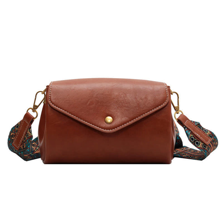 Retro Umhängetasche für Damen PU Leder Schultertasche Satchel Geldbörsen