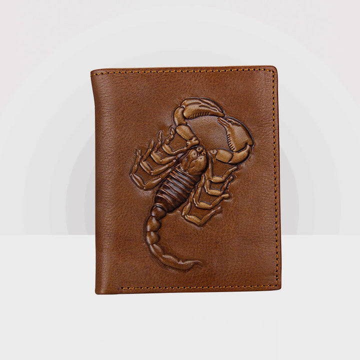 Echtes Leder Krokodil Gravur Brieftasche Retro Bifold Brieftasche