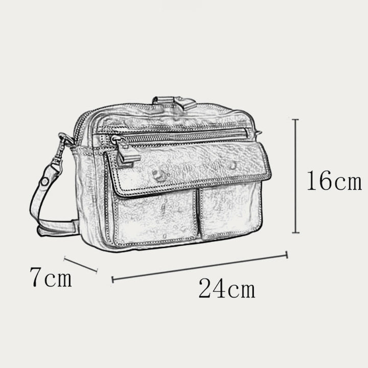 Handgefertigte Umhängetasche für Damen, mehrere Taschen, modische Alltagstasche