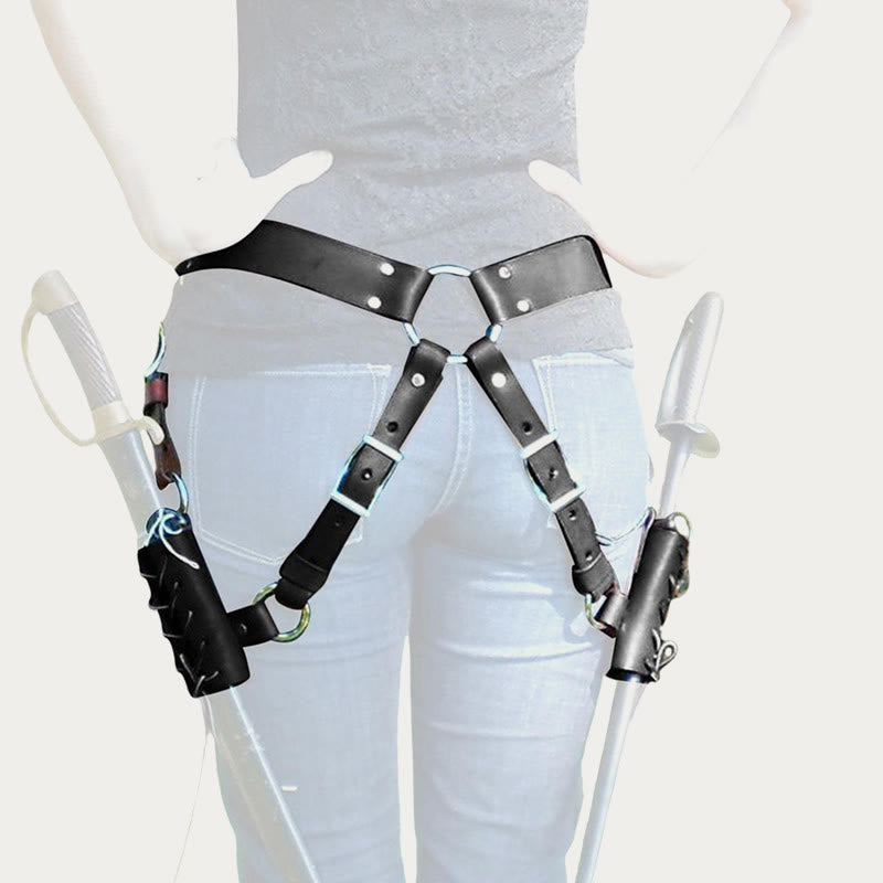 Mittelalterliches Holster für Frauen und Männer, Cosplay, Beingürtelholster