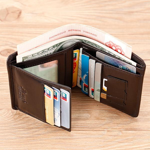 RFID Multifunktionale Lederbrieftasche