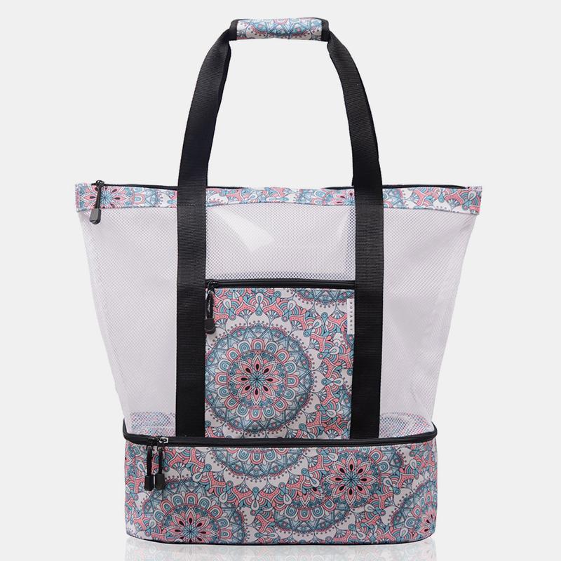 Strandtasche mit großer Kapazität, wasserdicht, sanddicht, Pooltasche mit Kühlfach