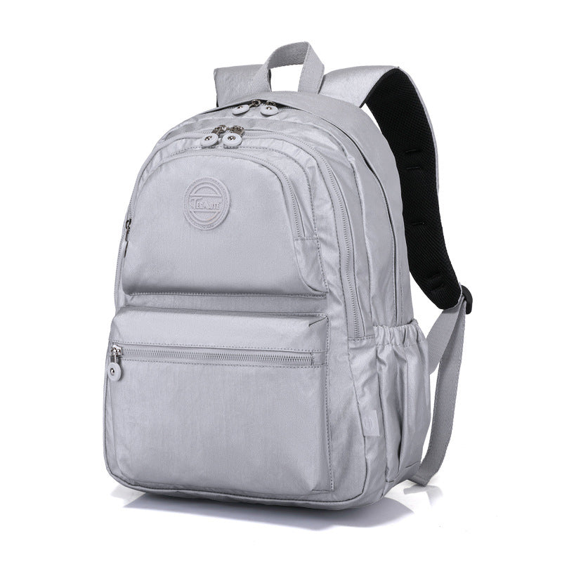 Modischer Rucksack, wasserfest, leicht, lässig, Tagesrucksack, Büchertaschen für Teenager-Mädchen - Silber - image 0