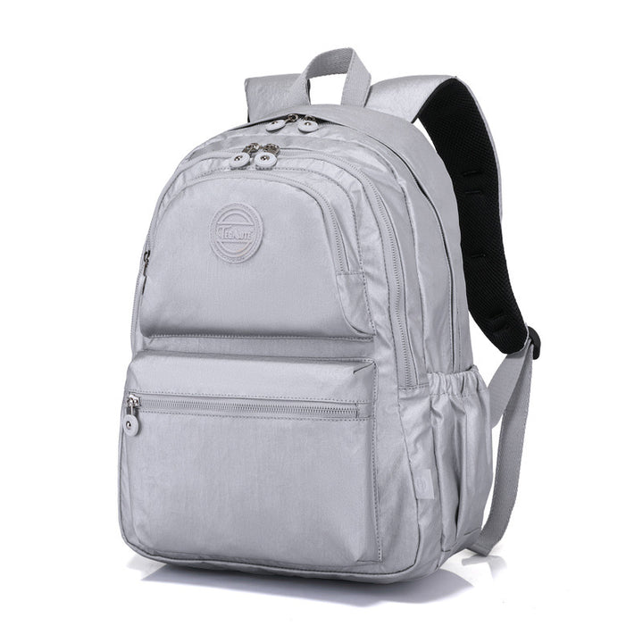 Modischer Rucksack, wasserfest, leicht, lässig, Tagesrucksack, Büchertaschen für Teenager-Mädchen - Silber - image 0