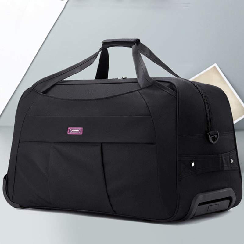 Rolltasche mit Zugstange für kurze Reisen, zusammenklappbare Reisetasche