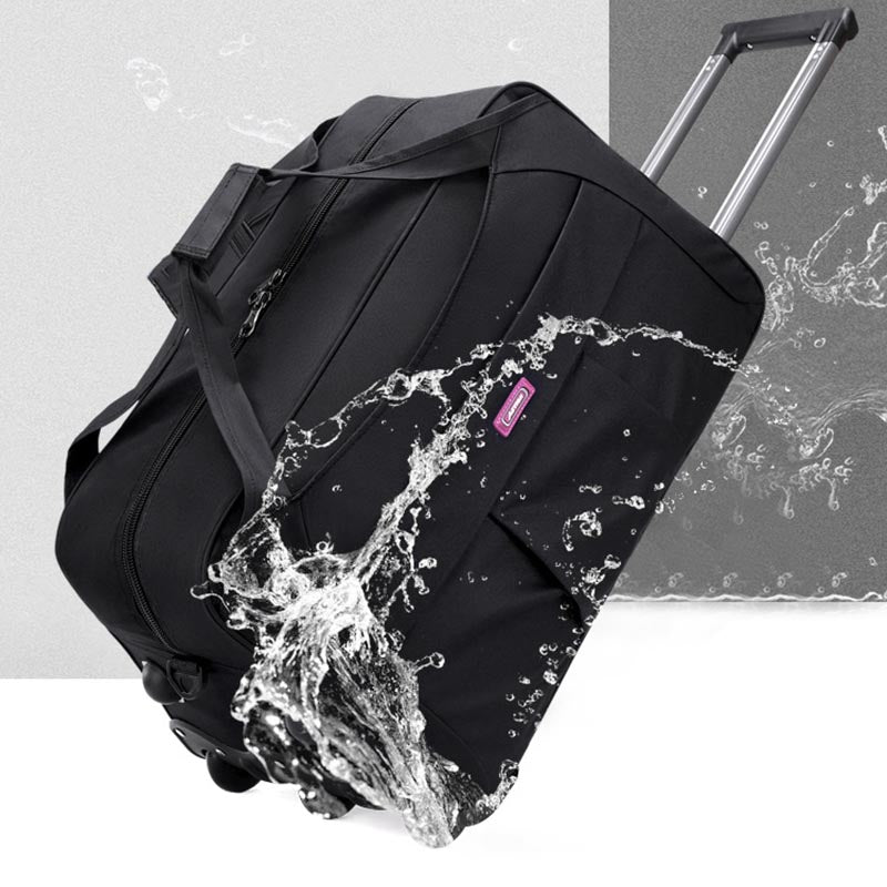 Rolltasche mit Zugstange für kurze Reisen, zusammenklappbare Reisetasche