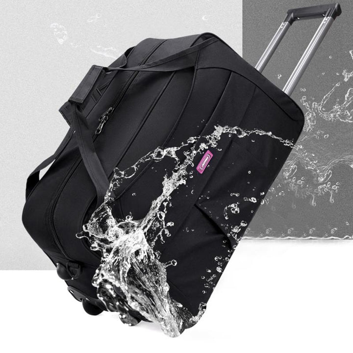 Rolltasche mit Zugstange für kurze Reisen, zusammenklappbare Reisetasche