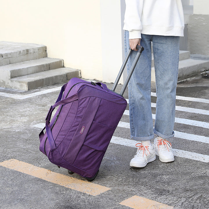 Rolltasche mit Zugstange für kurze Reisen, zusammenklappbare Reisetasche