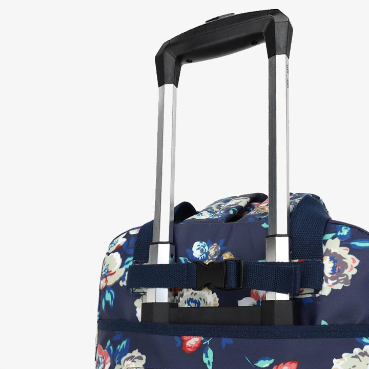 Floral Pull Rod Duffel Tasche für Frauen wasserdichter Einkaufswagen
