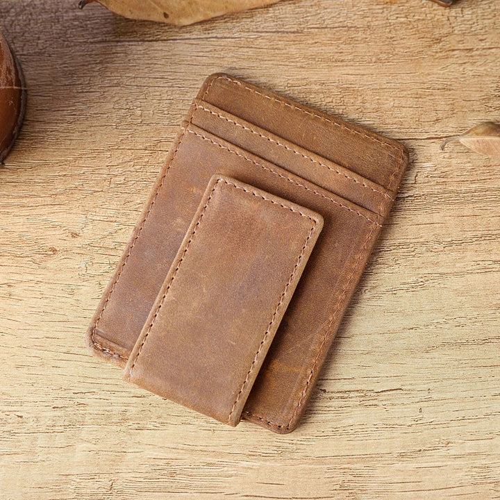 Kleine Geldbörse mit Gravur für Männer, Geschenk, dünner Kartenhalter