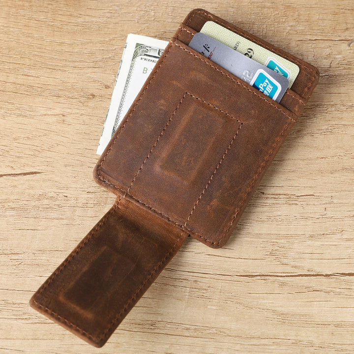 Kleine Geldbörse mit Gravur für Männer, Geschenk, dünner Kartenhalter