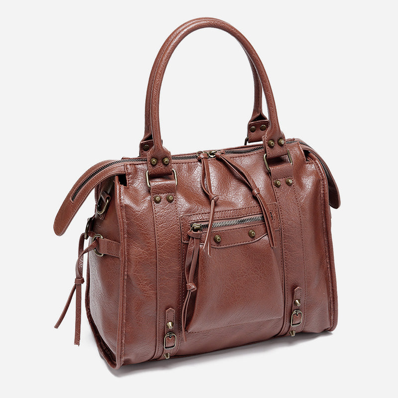 Vintage Quaste Top Griff Tasche Frauen Tragbare Reise Umhängetasche