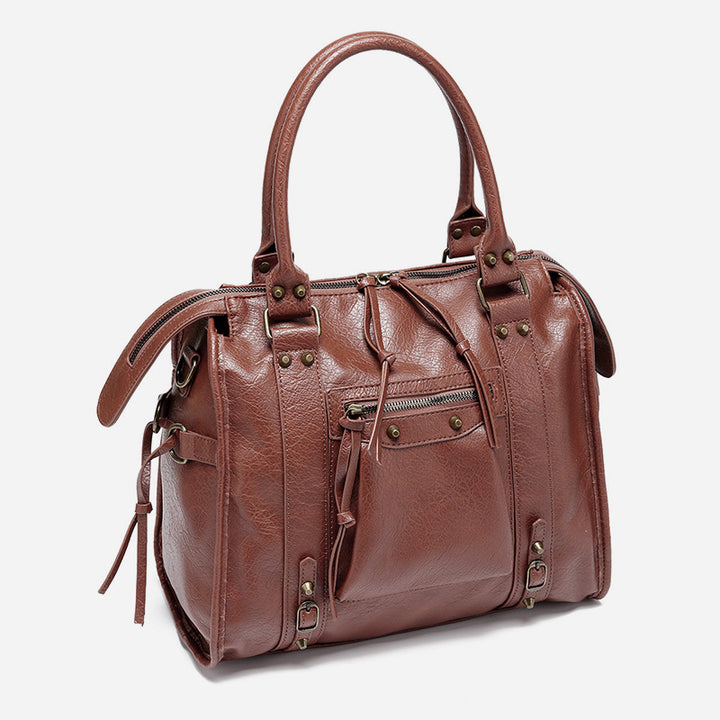 Vintage Quaste Top Griff Tasche Frauen Tragbare Reise Umhängetasche