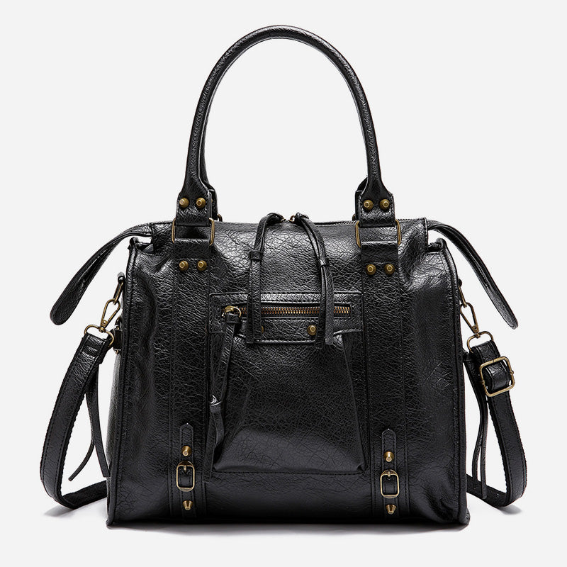 Vintage Quaste Top Griff Tasche Frauen Tragbare Reise Umhängetasche