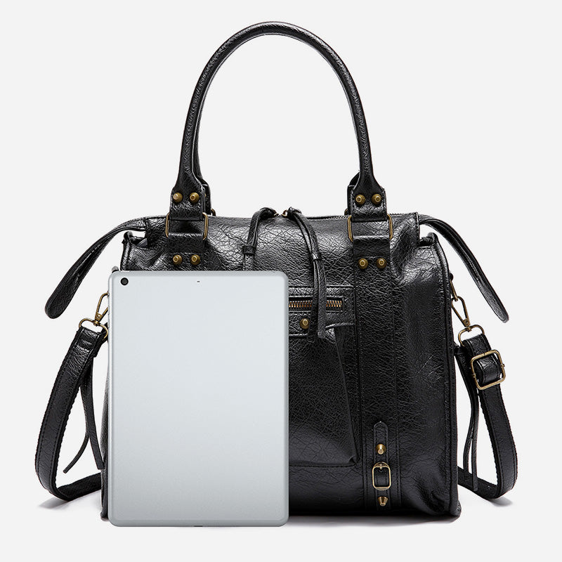 Vintage Quaste Top Griff Tasche Frauen Tragbare Reise Umhängetasche