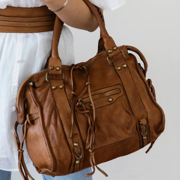 Vintage Quaste Top Griff Tasche Frauen Tragbare Reise Umhängetasche