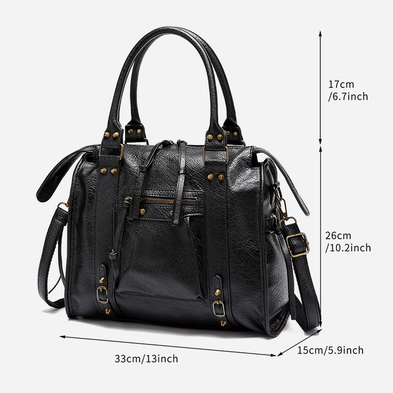Vintage Quaste Top Griff Tasche Frauen Tragbare Reise Umhängetasche
