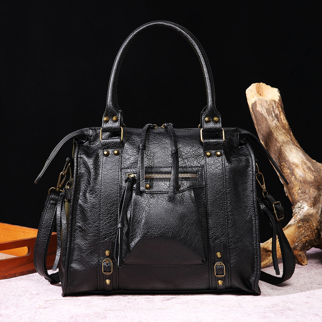 Vintage Quaste Top Griff Tasche Frauen Tragbare Reise Umhängetasche